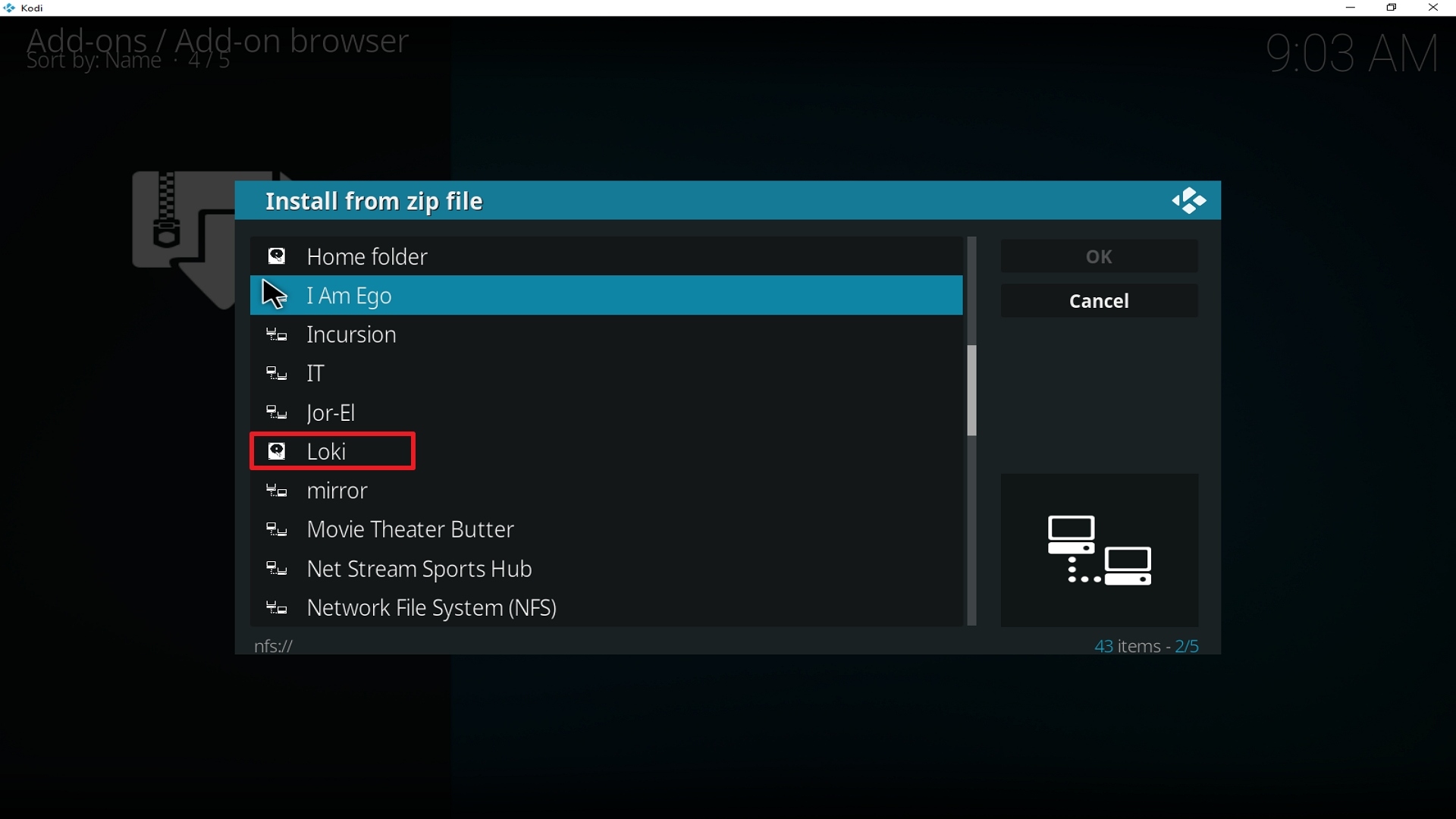 Step 17 Installing Loki addon on Kodi