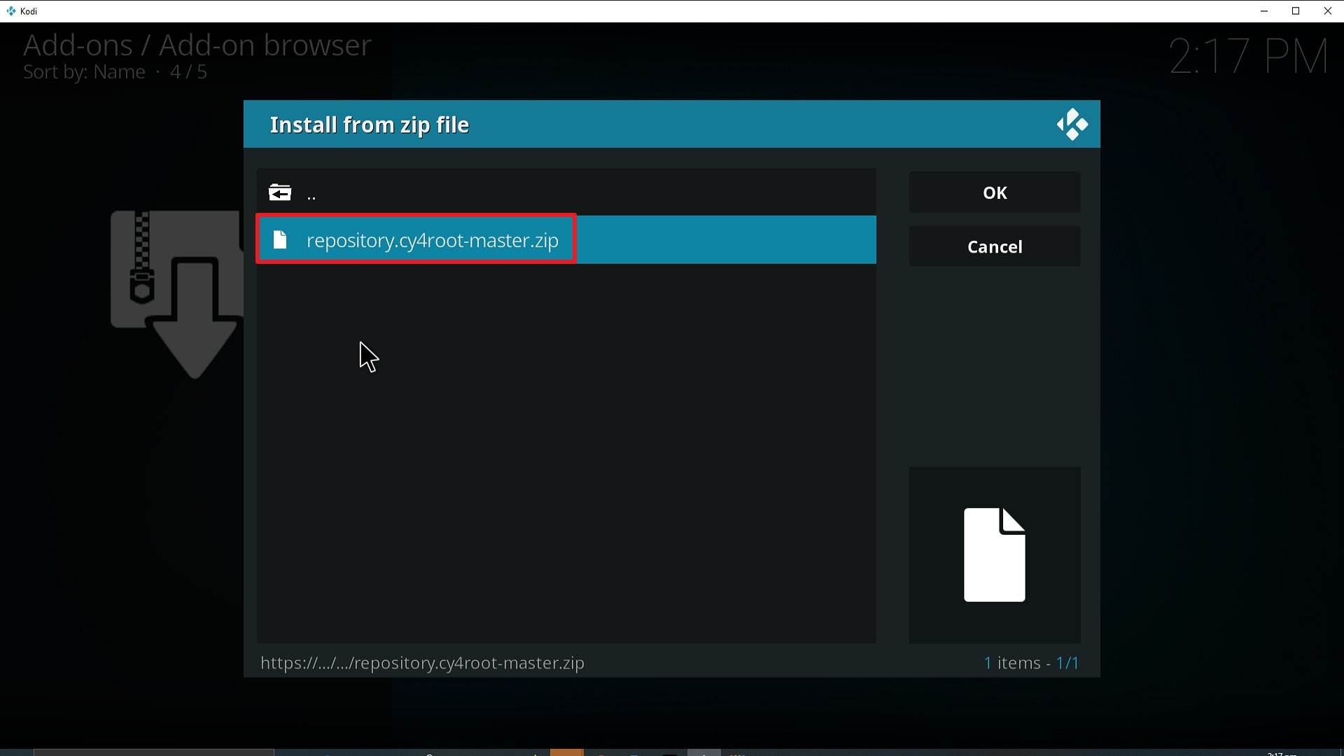 Step 18 Installing Clowns RepLica addon on Kodi