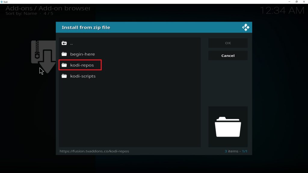 Step 18 Installing Empflix Kodi addon on Kodi