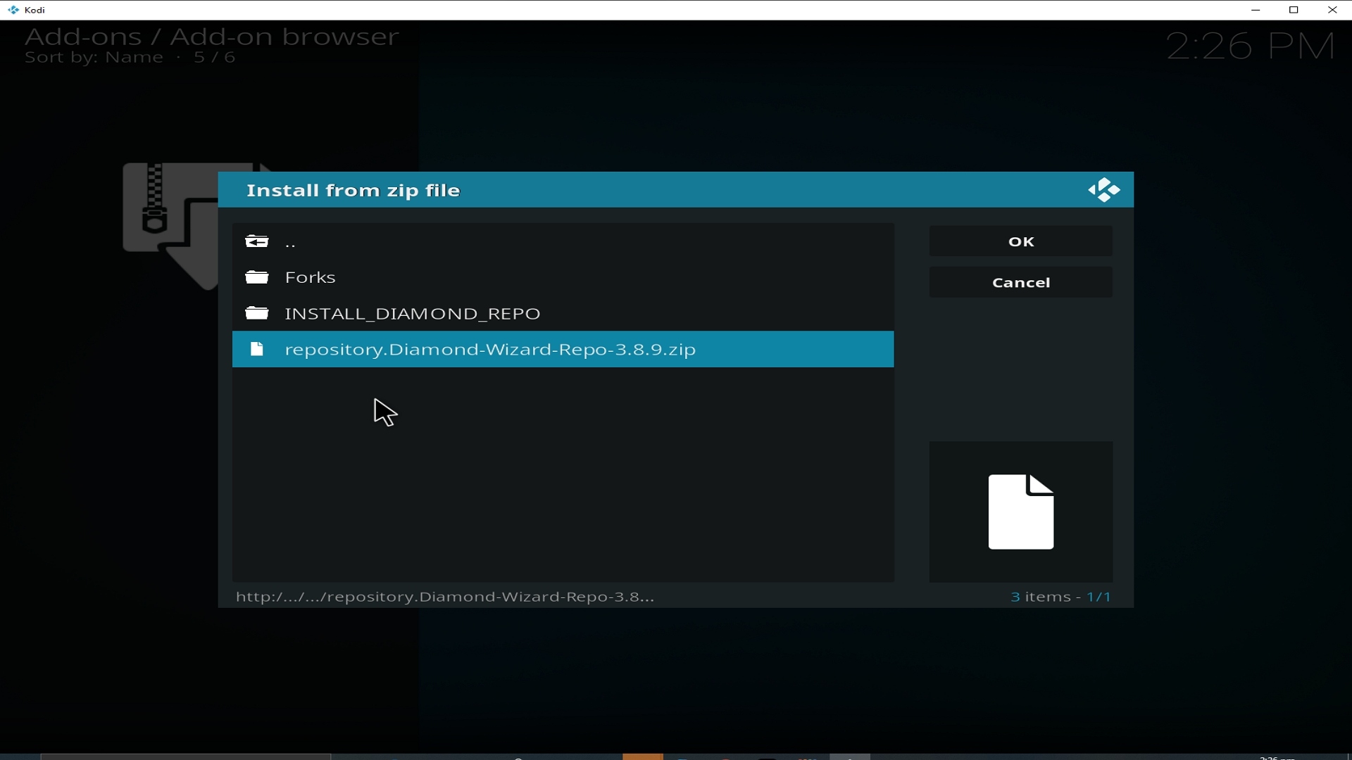 Step 18 Installing Grease Lightning addon on Kodi