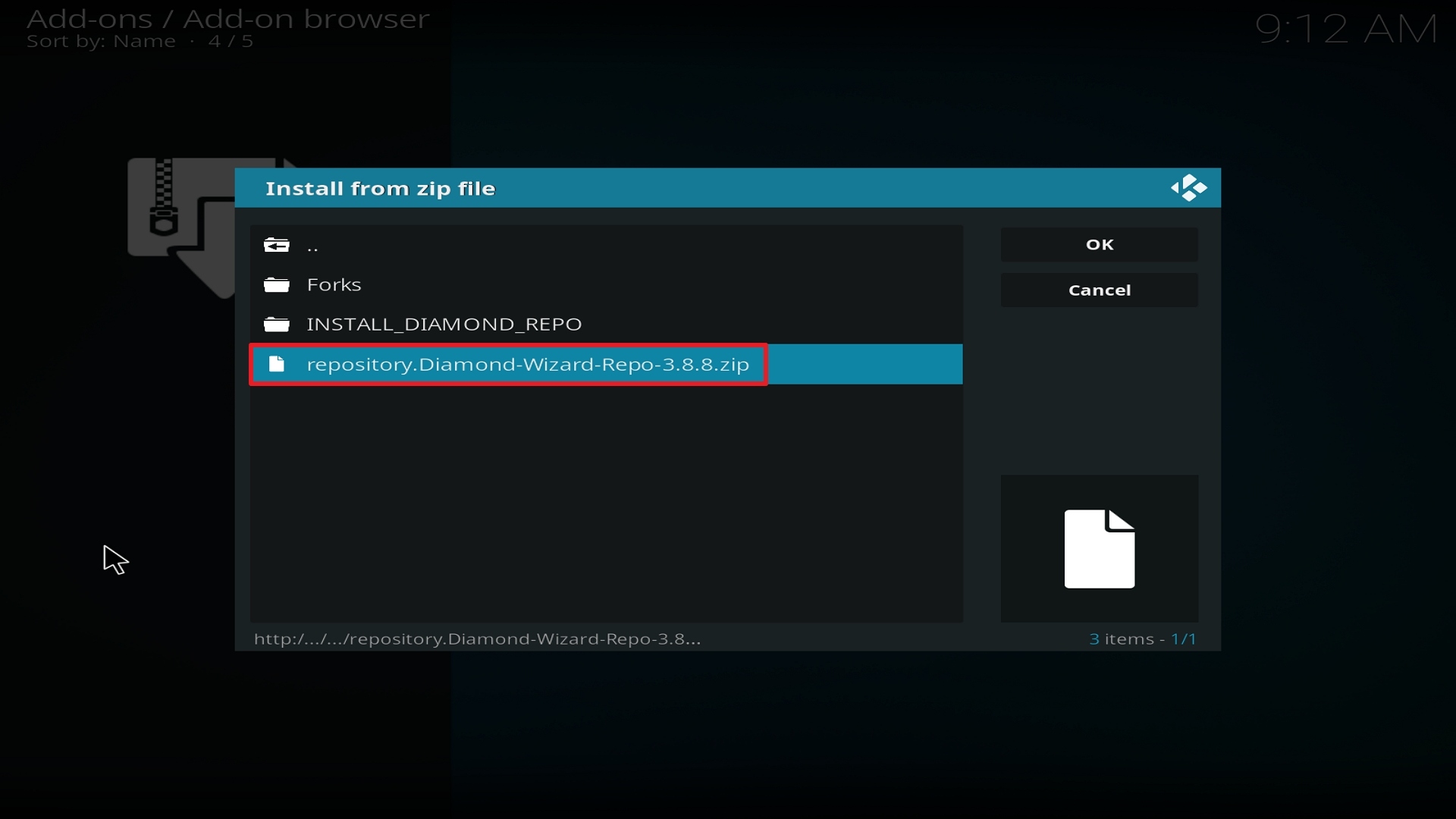 Step 18 Installing Movie Theater Butter addon on Kodi