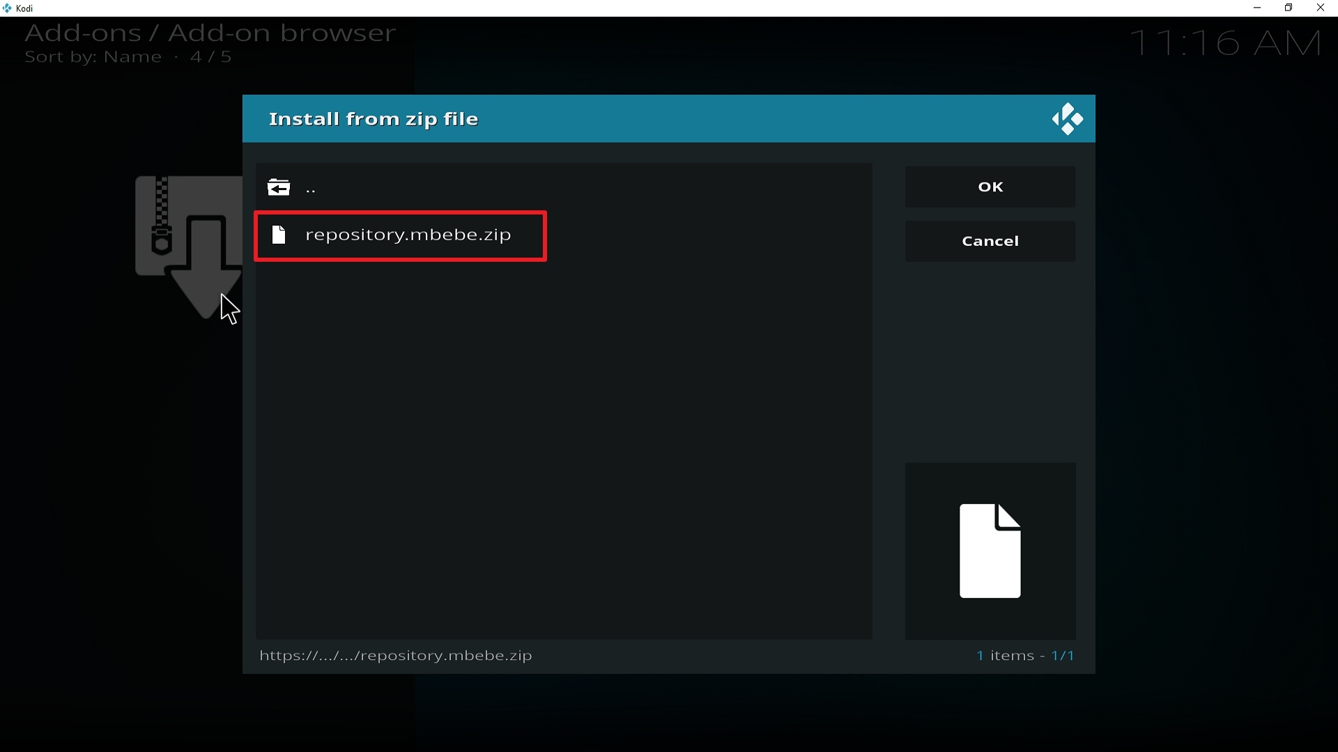 Step 18 Installing Sportowa TV addon on Kodi