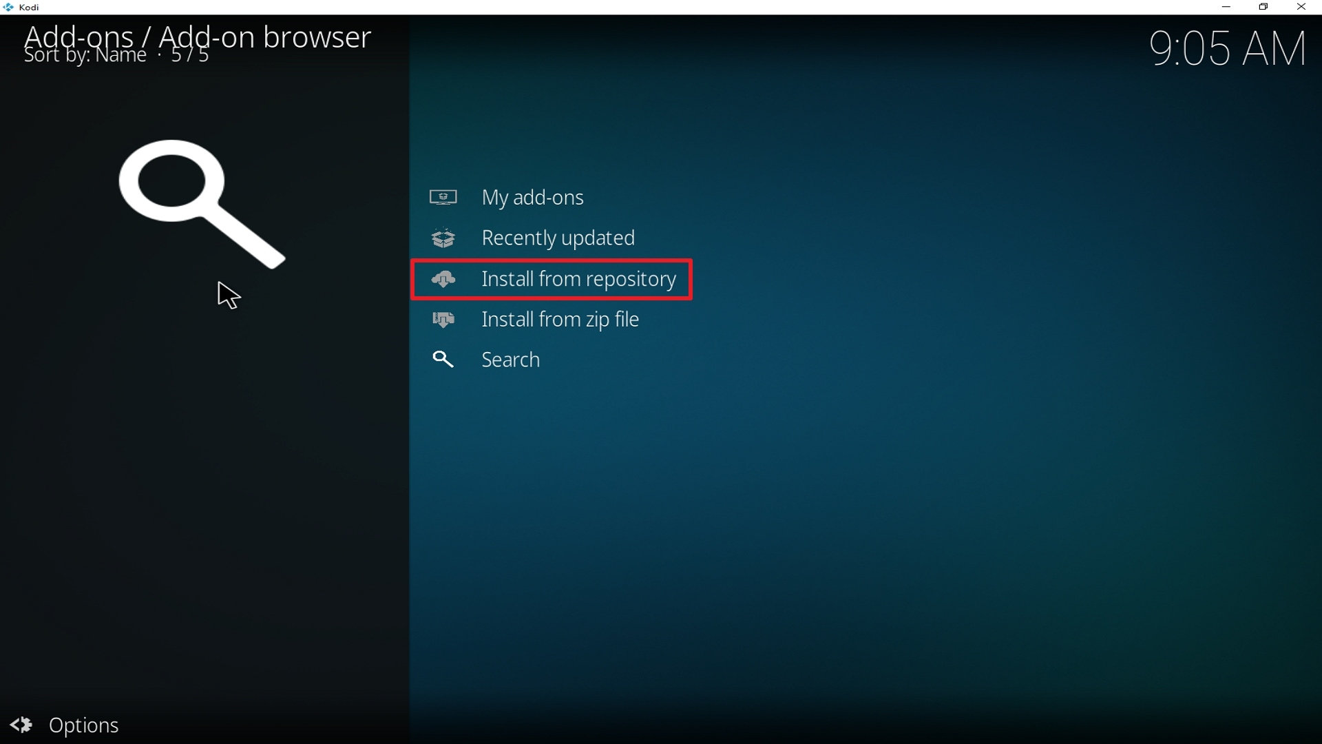 Step 19 Installing Loki addon on Kodi