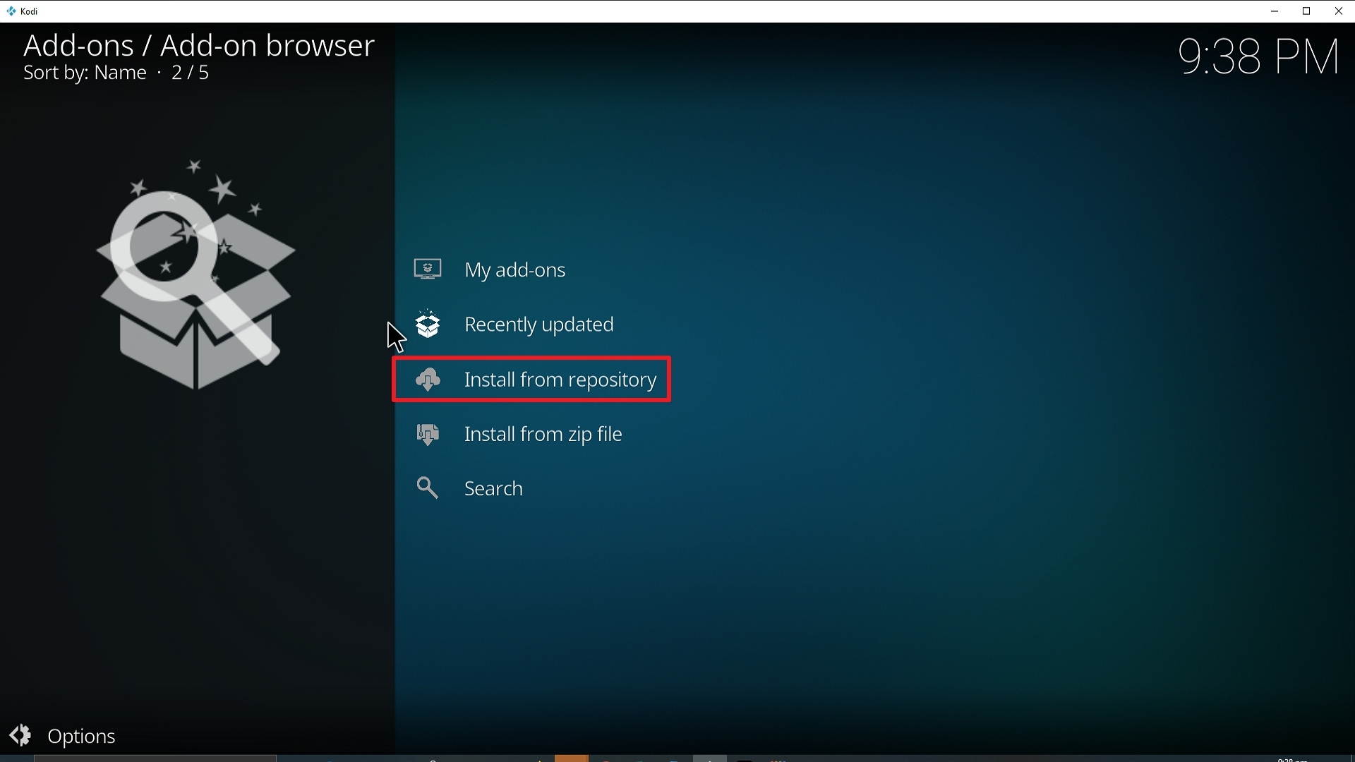 Step 19 Installing Sport365 Live addon on Kodi