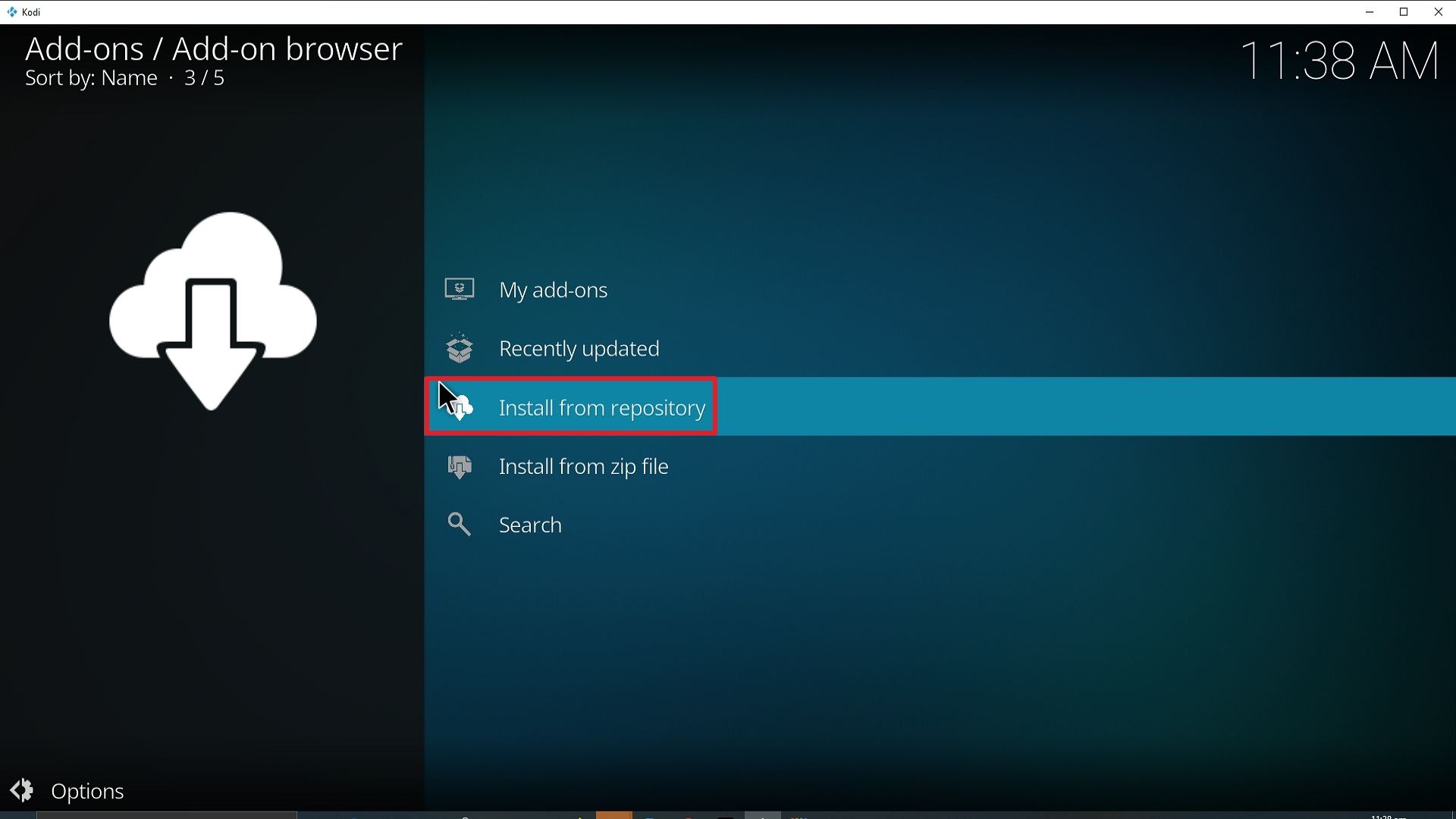 Step 19 Installing Sports World addon on Kodi
