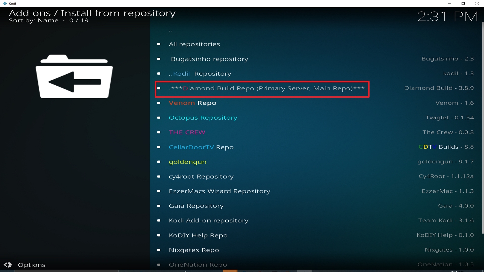 Step 20 Installing Grease Lightning addon on Kodi