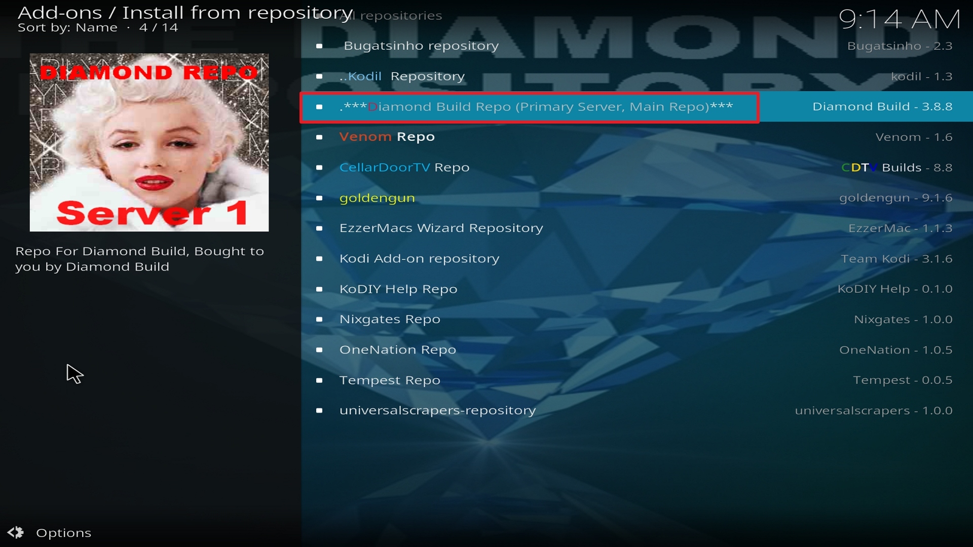 Step 20 Installing Movie Theater Butter addon on Kodi.