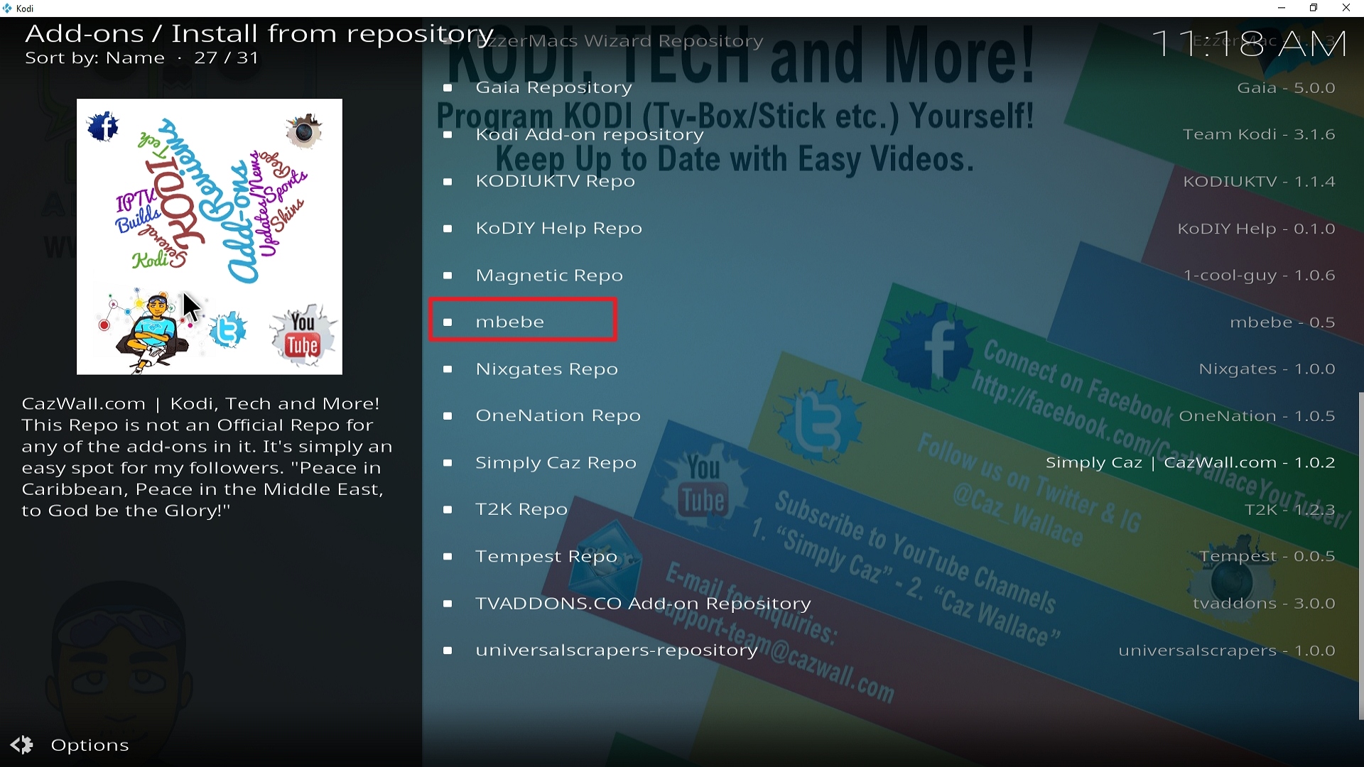 Step 20 Installing Sportowa TV addon on Kodi
