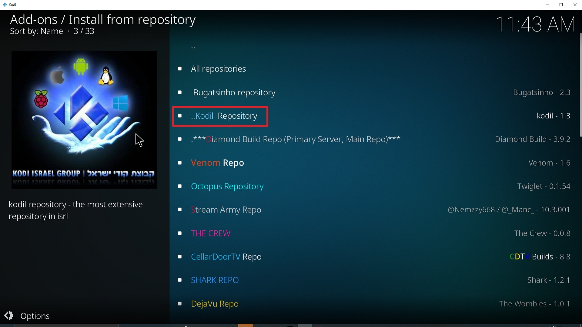 Step 20 Installing Sports World addon on Kodi