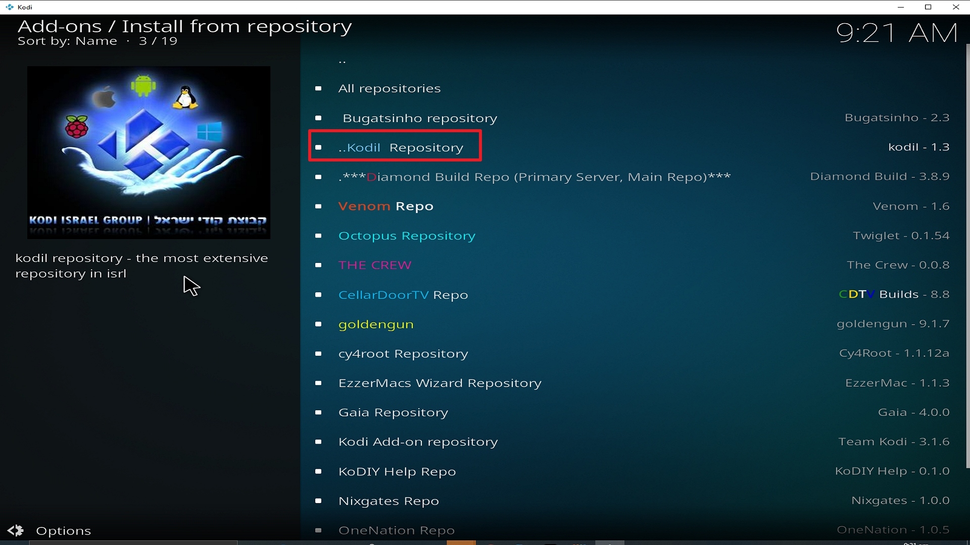 Step 20 Installing cCloud TV addon on Kodi