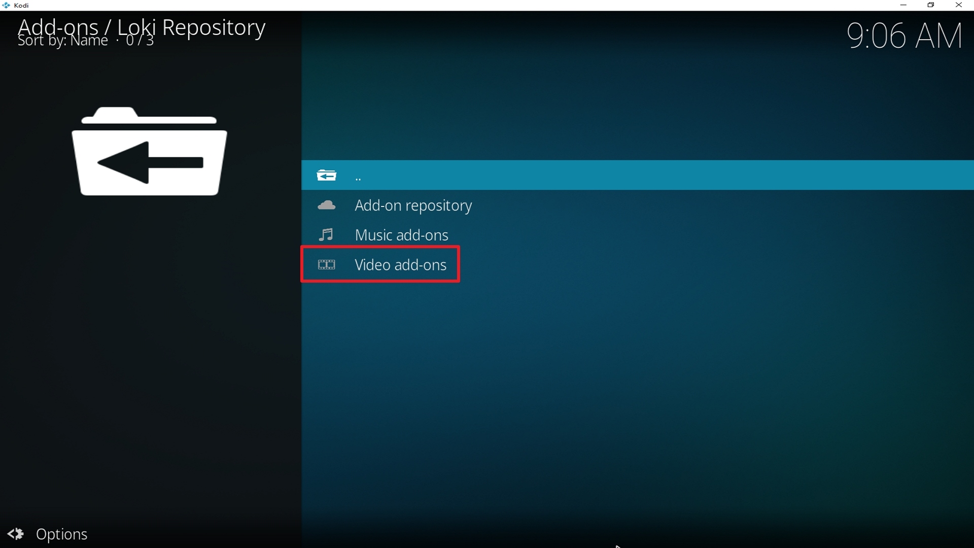Step 21 Installing Loki addon on Kodi