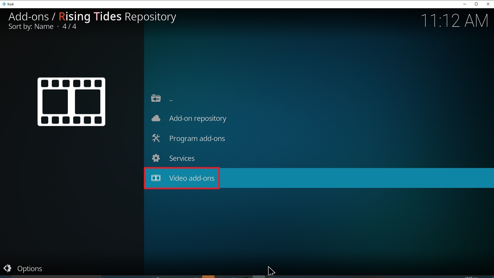 Step 21 Installing Rising Tides addon on Kodi