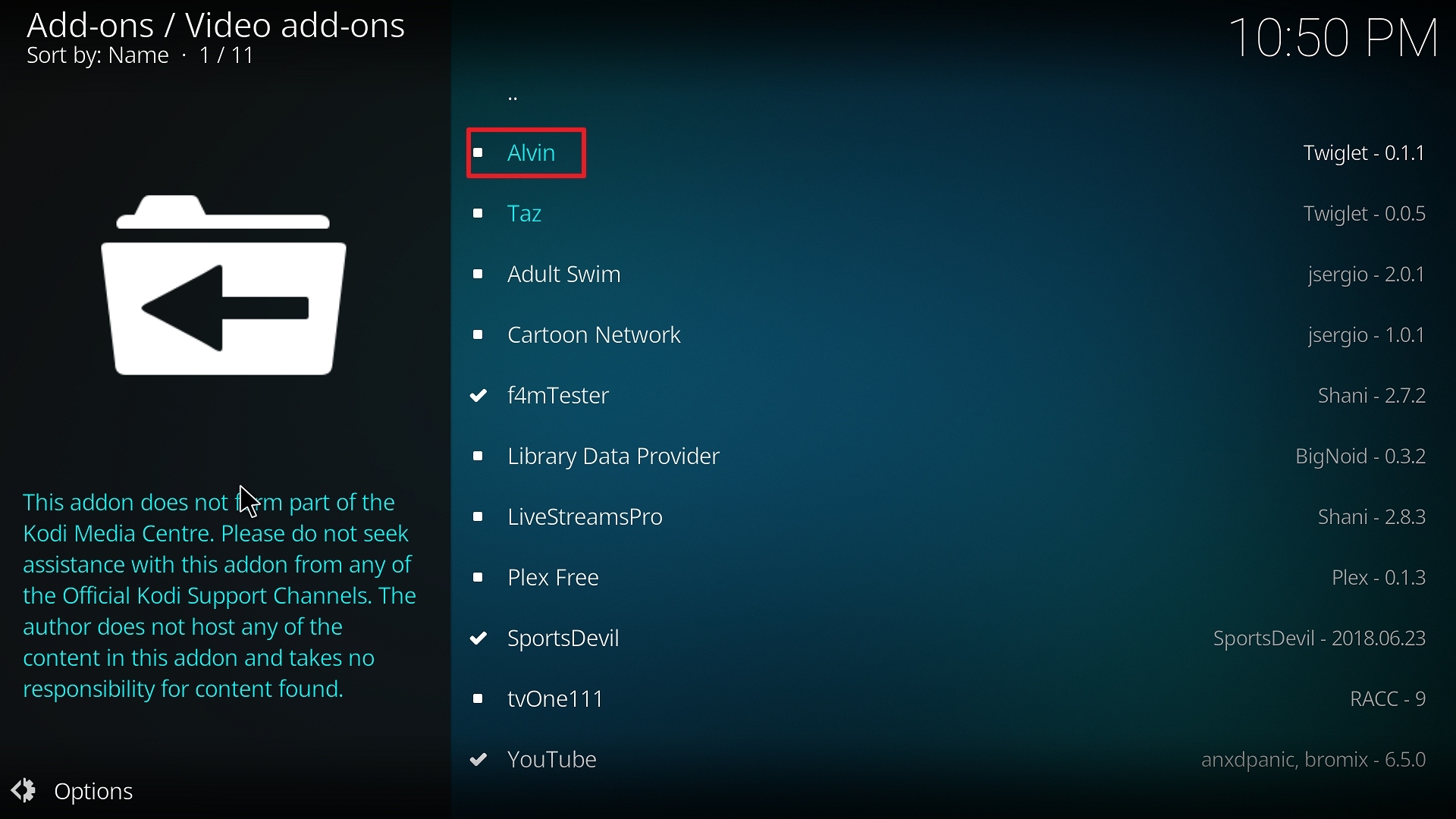 Step 22 Installing Alvin addon on Kodi