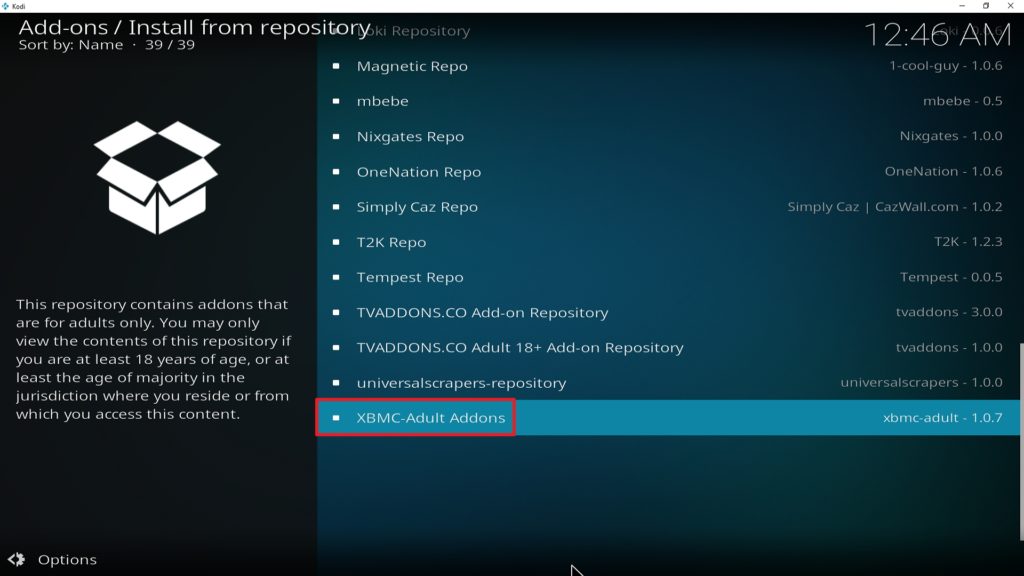 Step 22 Installing Empflix Kodi addon on Kodi