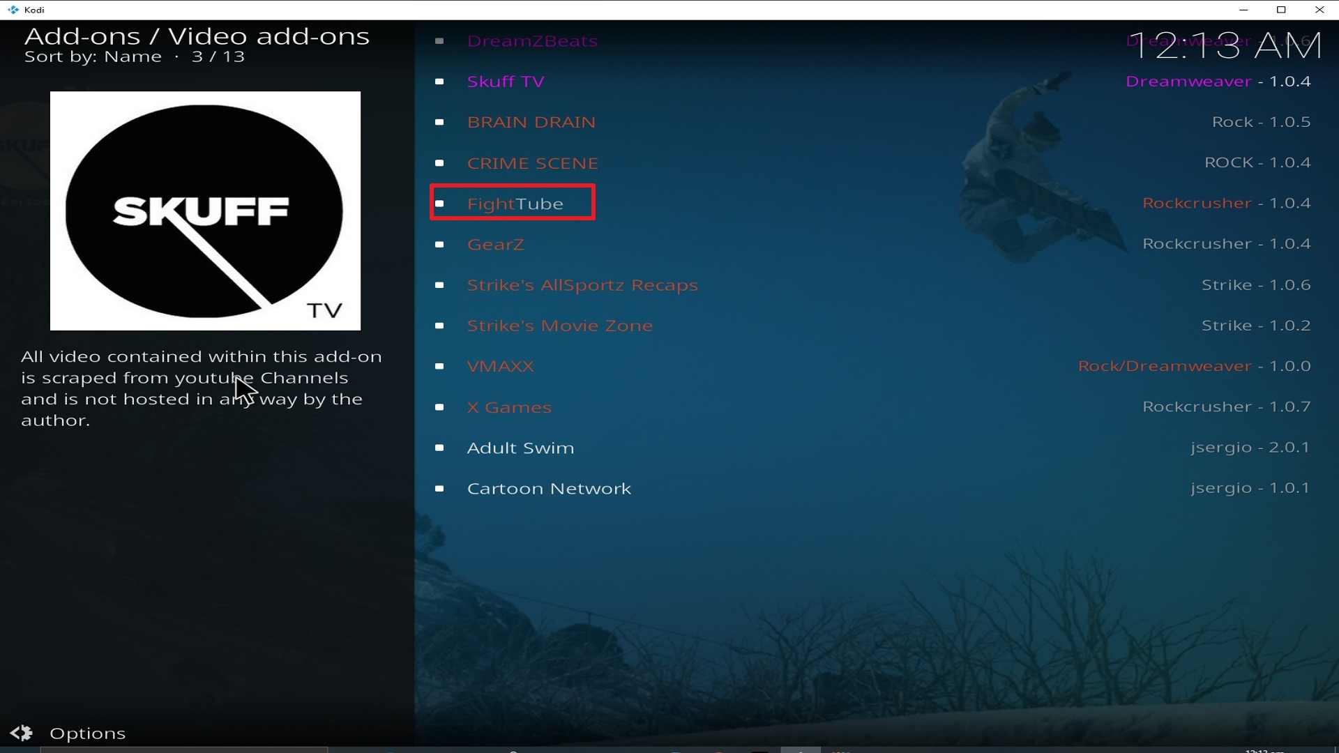 Step 22 Installing Fight Tube addon on Kodi