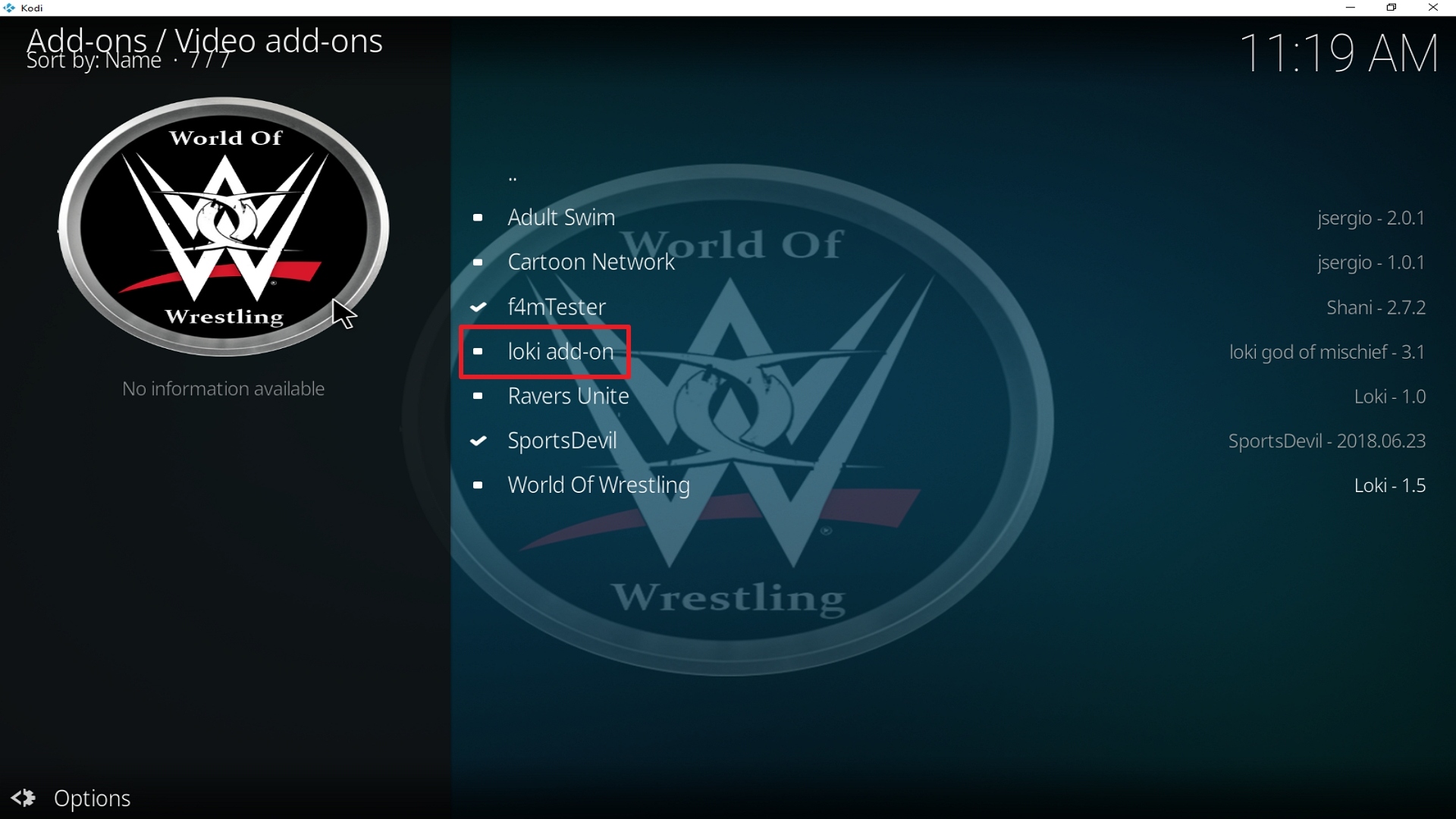 Step 22 Installing Loki addon on Kodi