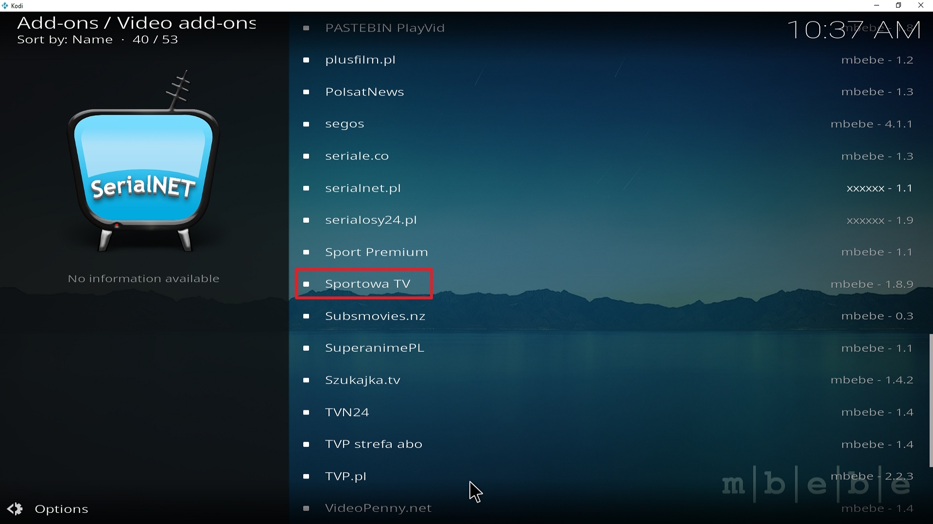 Step 22 Installing Sportowa TV addon on Kodi