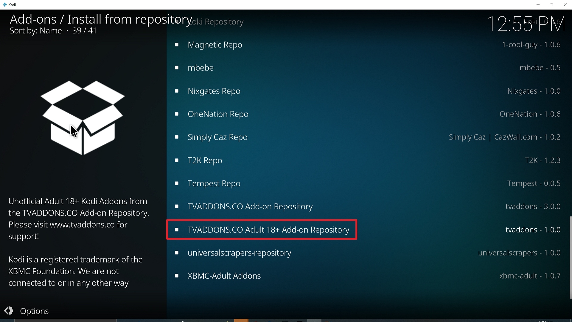Step 22 Installing Ultimate Whitecream Kodi addon on Kodi