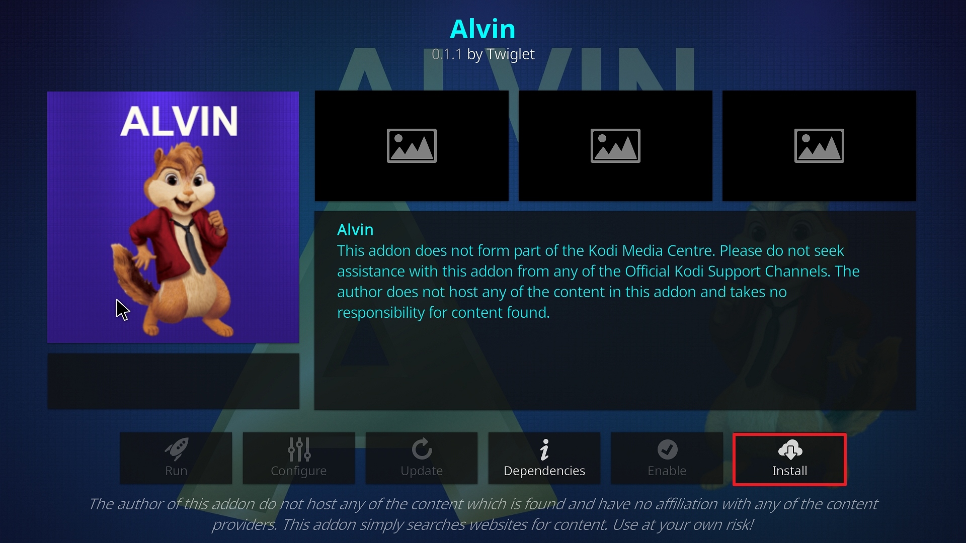 Step 23 Installing Alvin addon on Kodi
