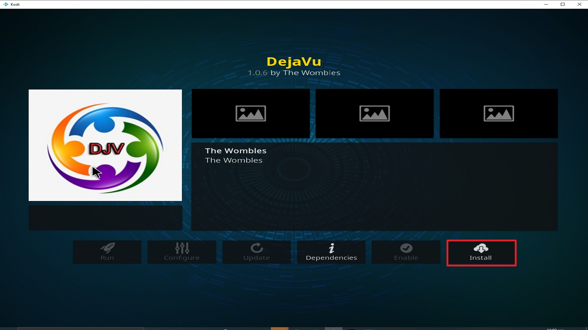 Step 23 Installing Deja Vu addon on Kodi