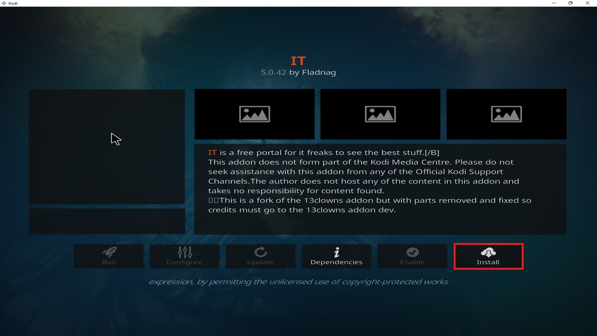 Step 23 Installing IT addon on Kodi