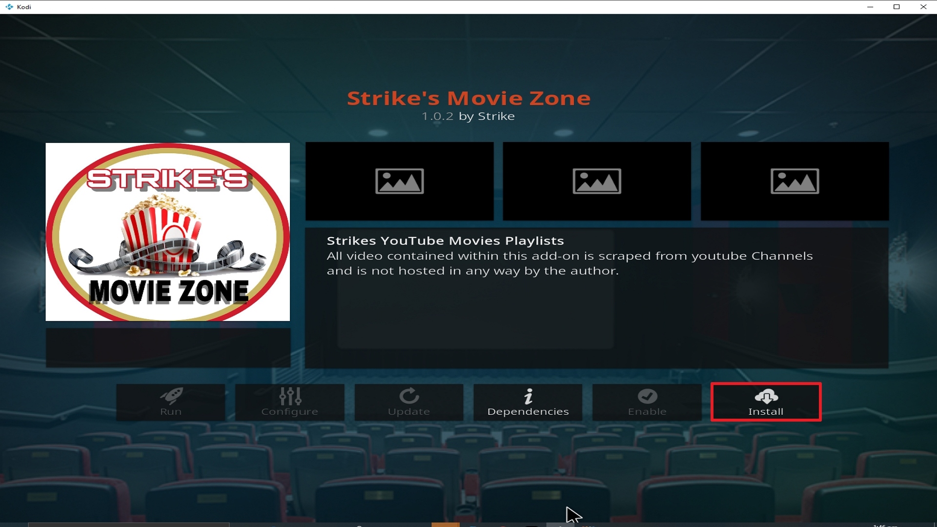Step 23 Installing Strikes Movie Zone addon on Kodi