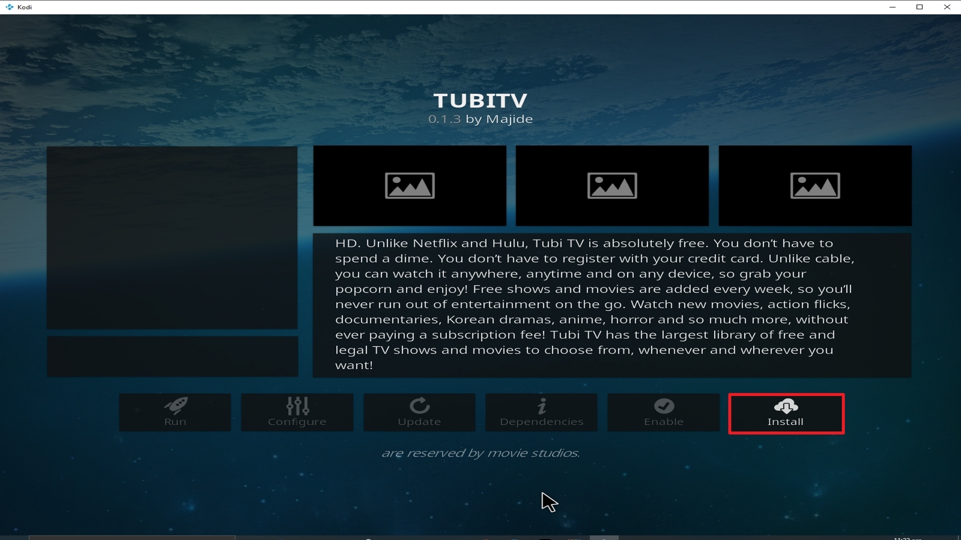Step 23 Installing Tubi TV addon on Kodi