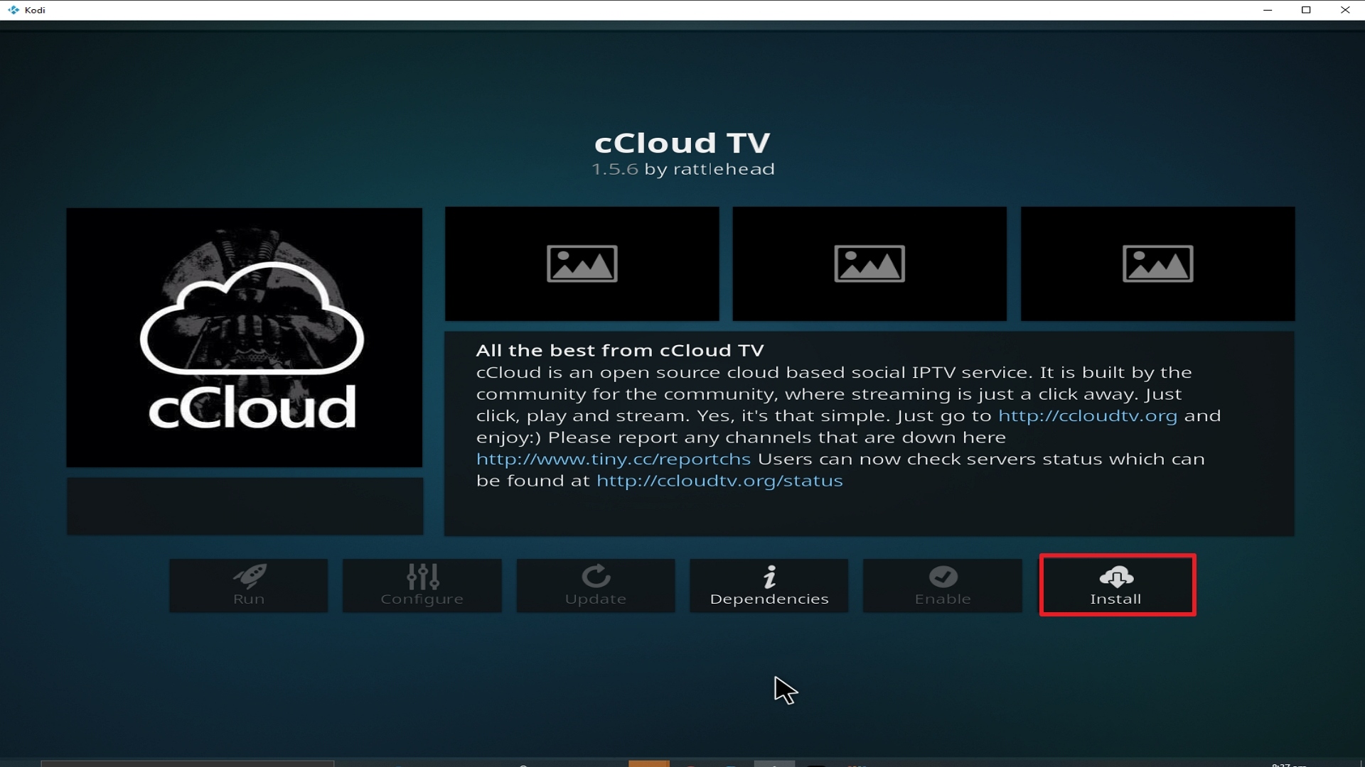 Step 23 Installing cCloud TV addon on Kodi