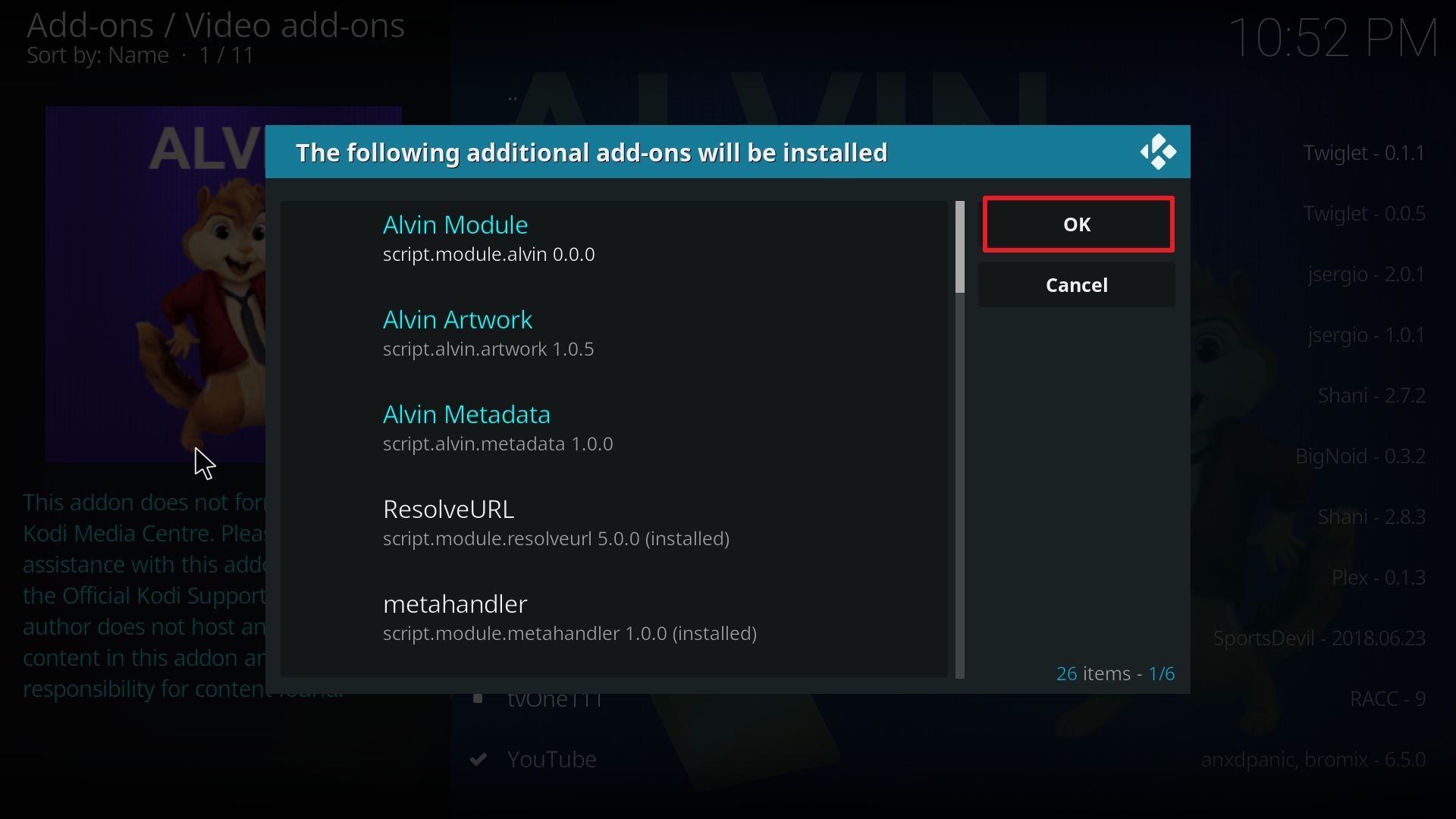 Step 24 Installing Alvin addon on Kodi