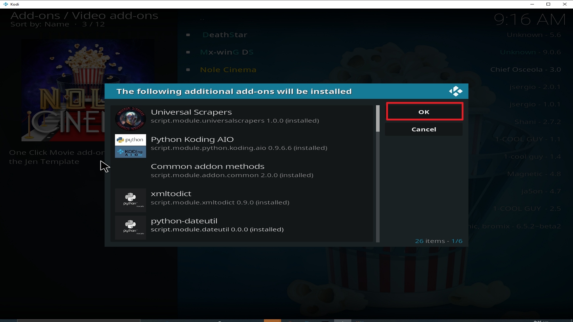Step 24 Installing Nole Cinema addon on Kodi