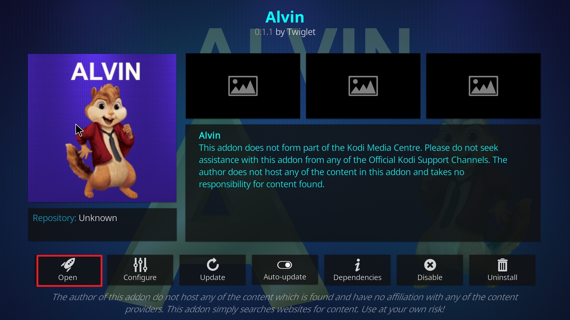 Step 26 Installing Alvin addon on Kodi
