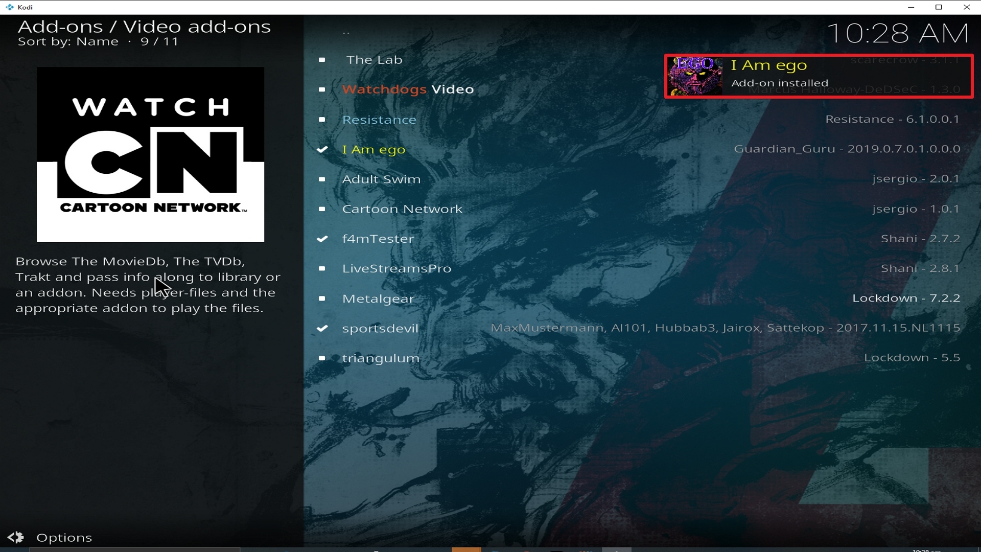 Step 25 Installing I Am Ego addon on Kodi