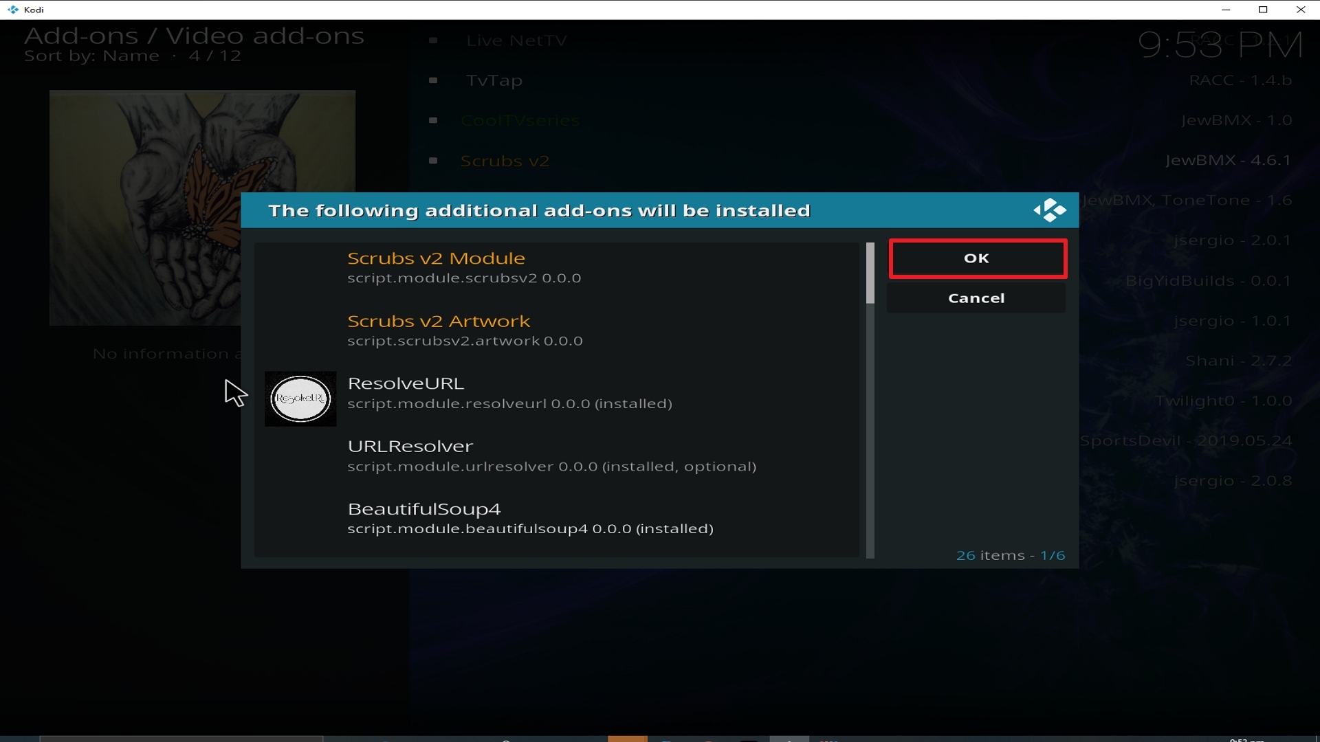 Step 25 Installing Scrubs V2 addon on Kodi