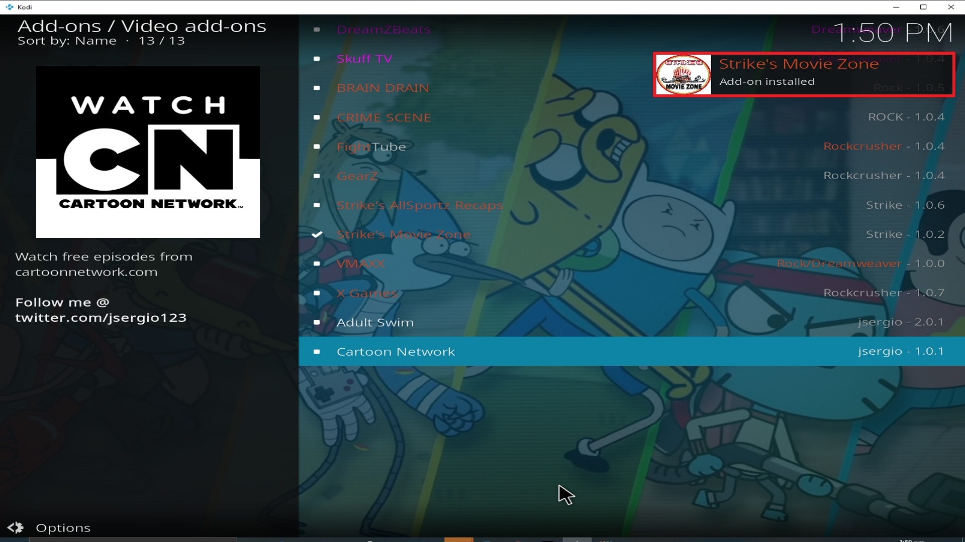 Step 25 Installing Strikes Movie Zone addon on Kodi