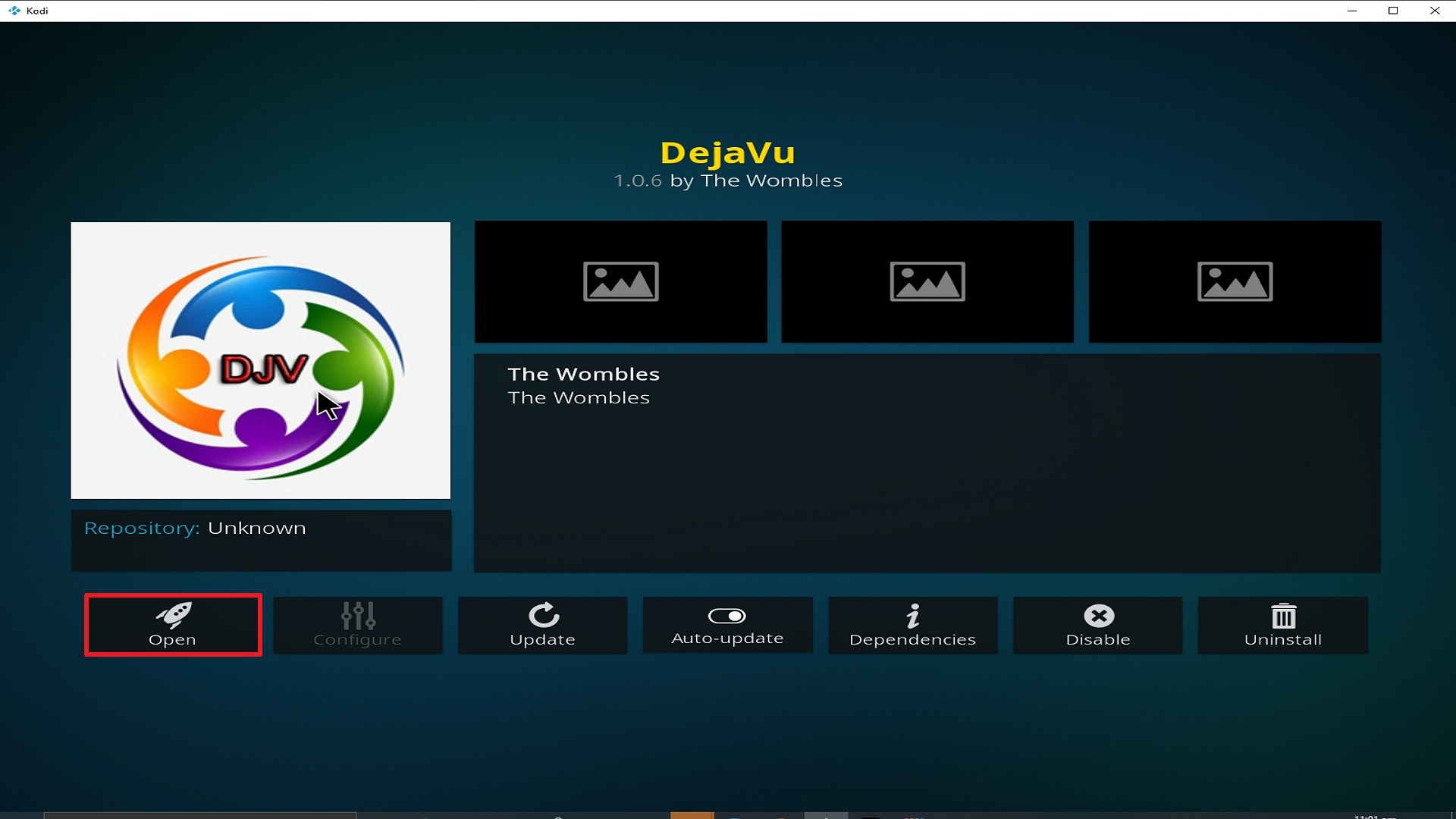 Step 26 Installing Deja Vu addon on Kodi