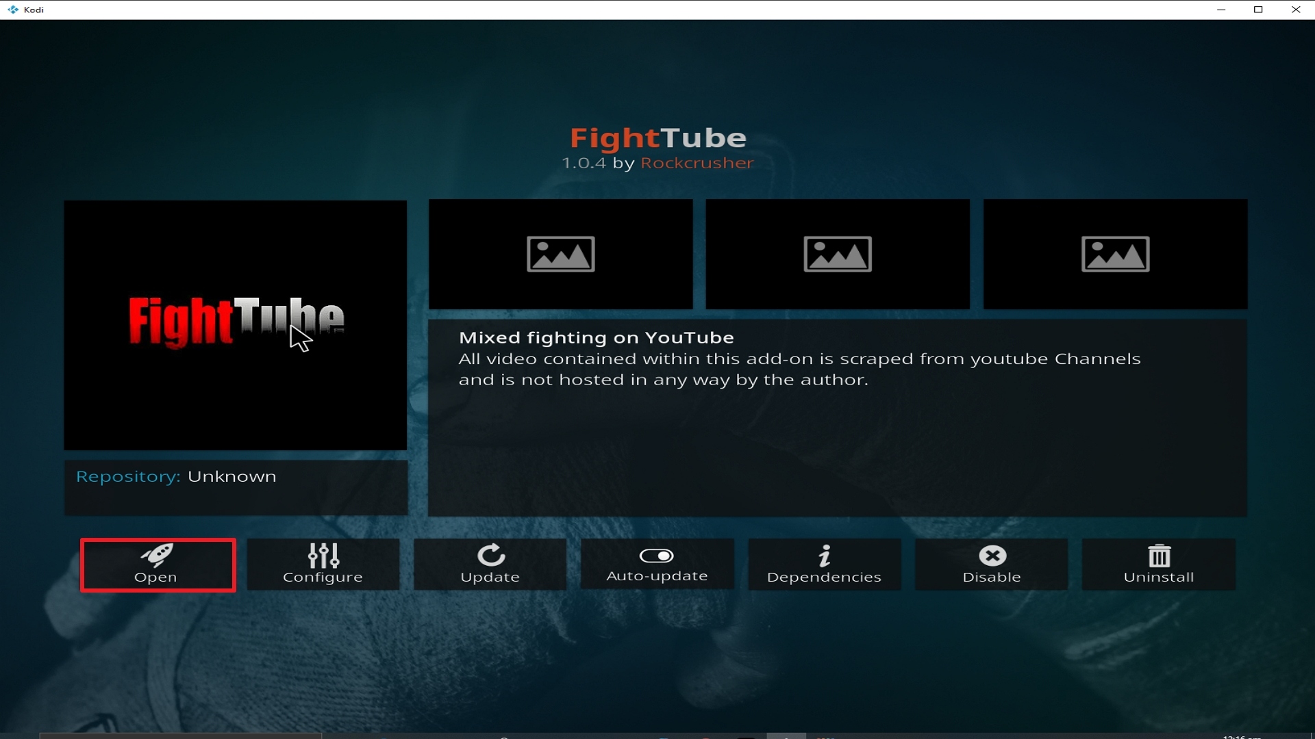 Step 26 Installing Fight Tube addon on Kodi