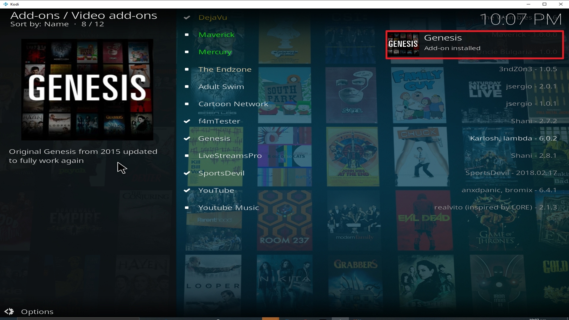 Step 26 Installing Genesis addon on Kodi