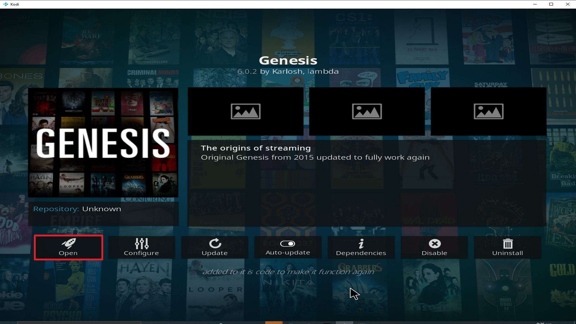 Step 27 Installing Genesis addon on Kodi