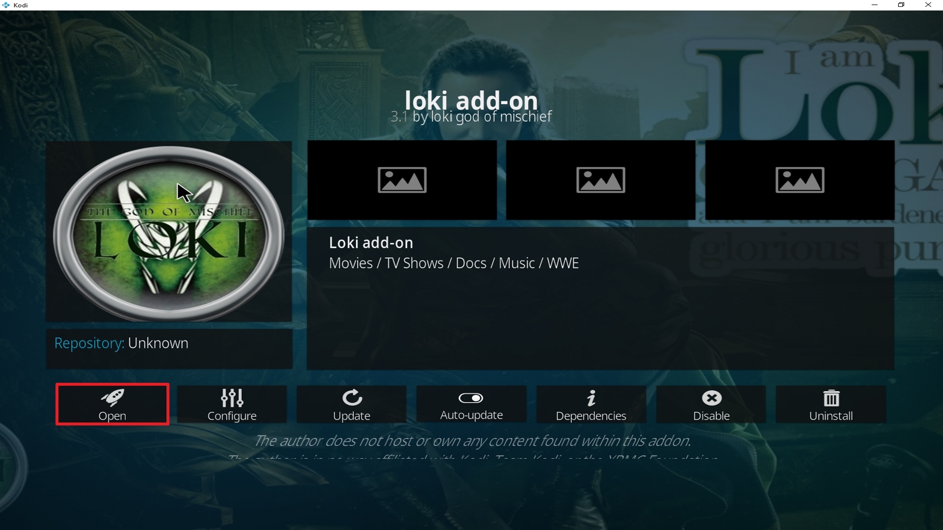 Step 27 Installing Loki addon on Kodi