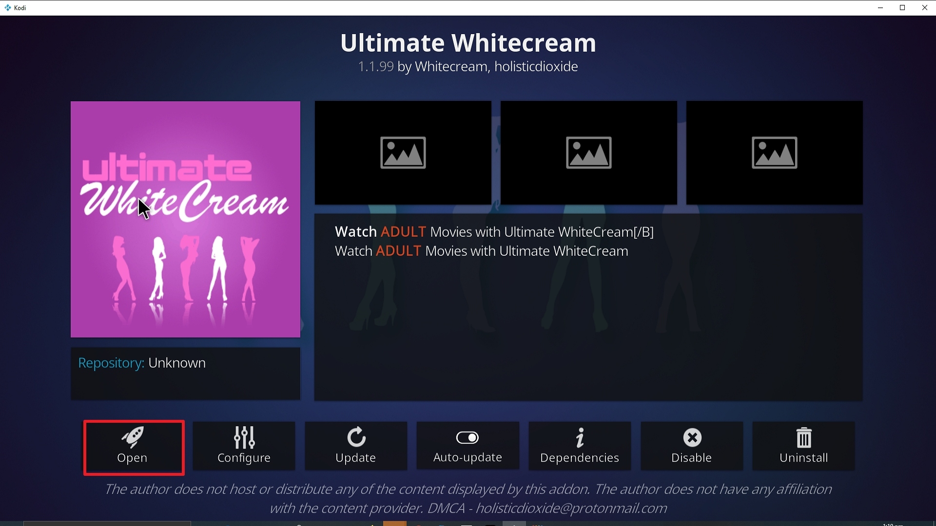 Step 29 Installing Ultimate Whitecream Kodi addon on Kodi