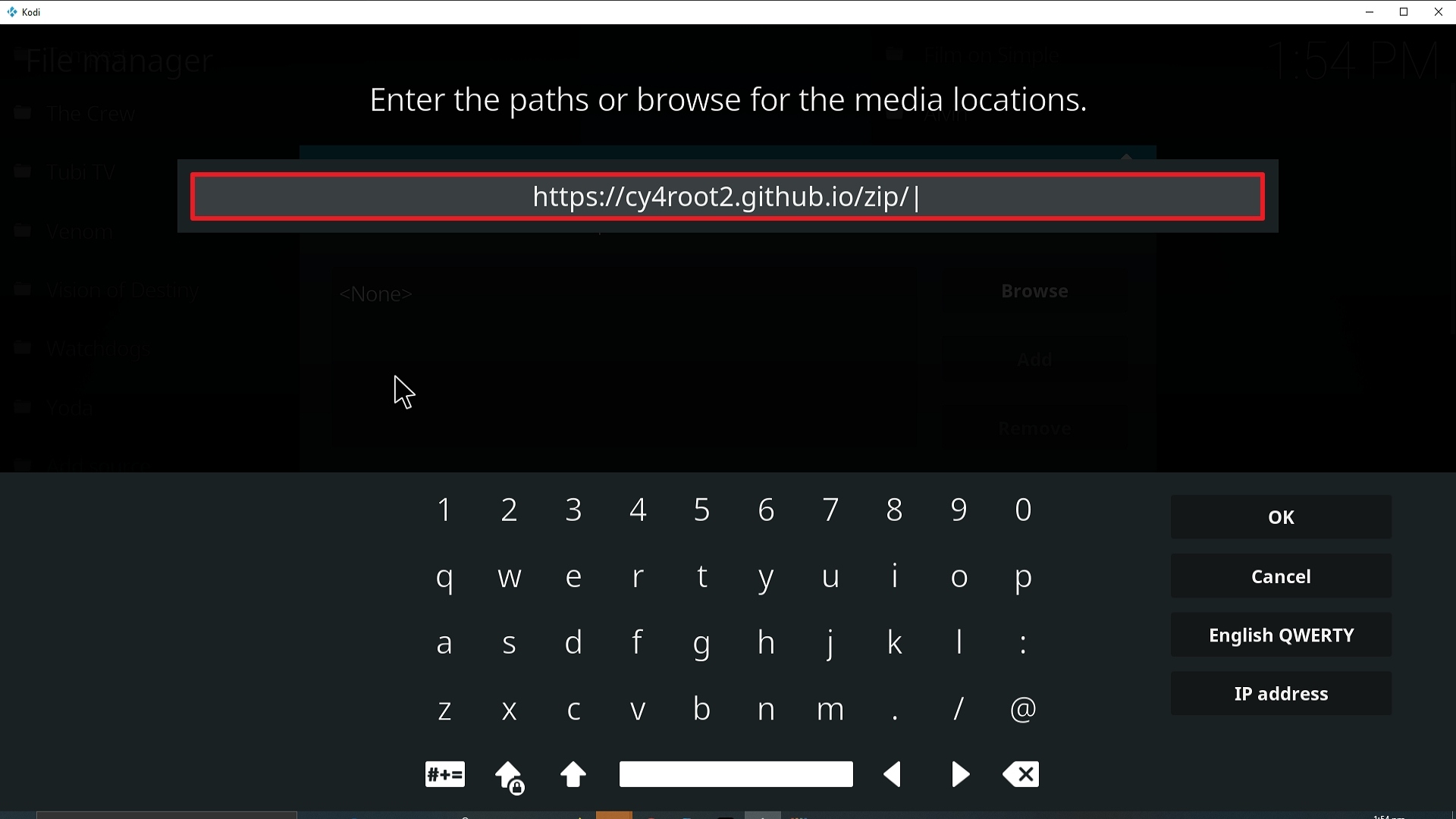 Step 9 Installing Clowns RepLica addon on Kodi