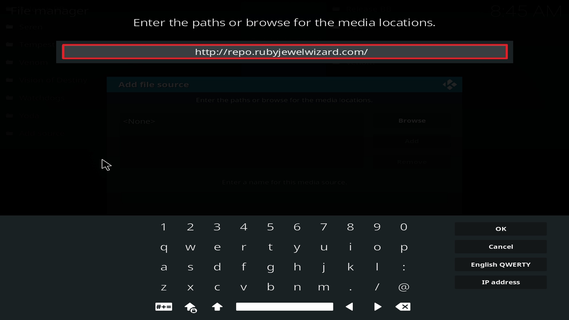 Step 9 Installing Movie Theater Butter addon on Kodi