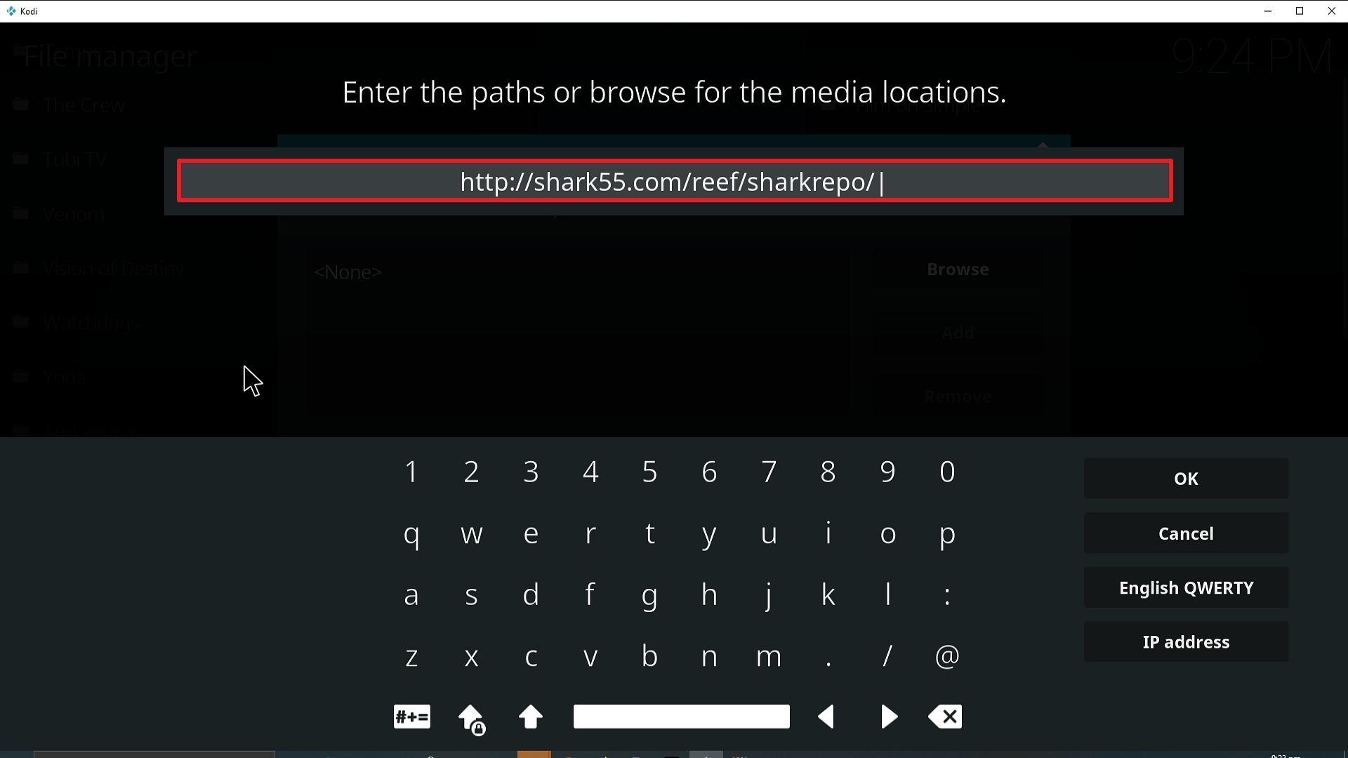 Step 9 Installing Sports Classic Kodi