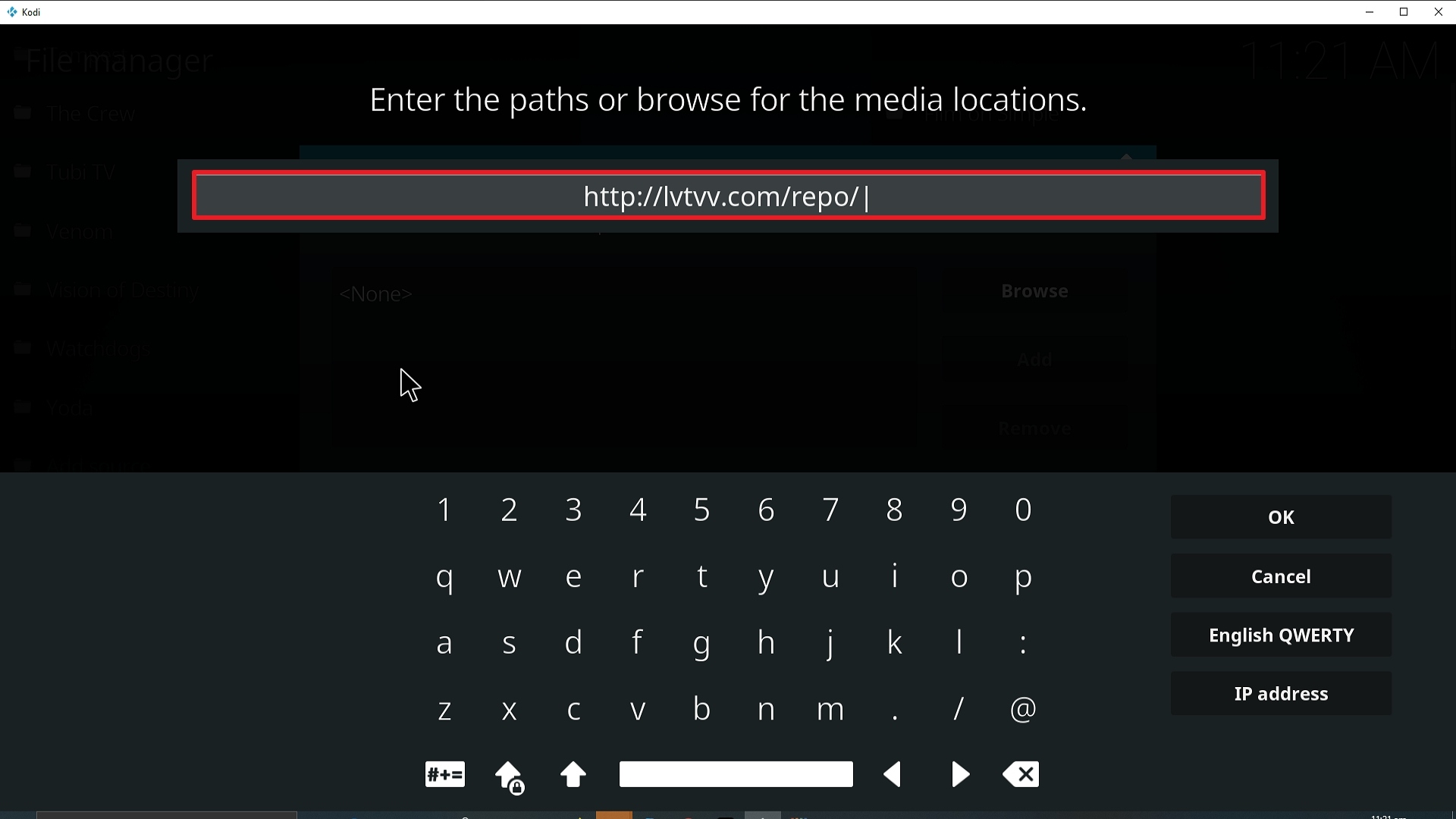 Step 9 Installing Sports World addon on Kodi