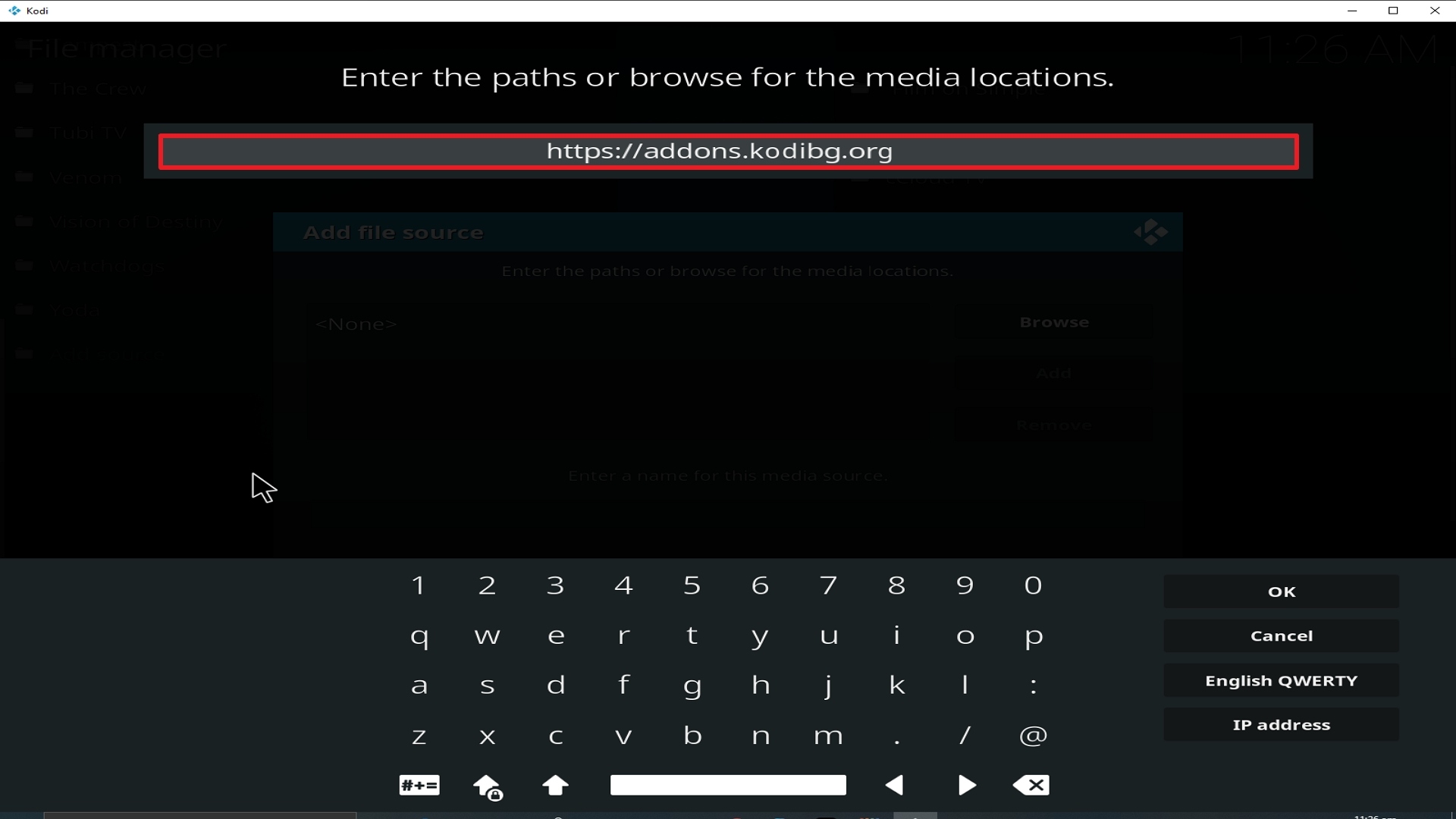 Step 9 Installing Tubi TV addon on Kodi