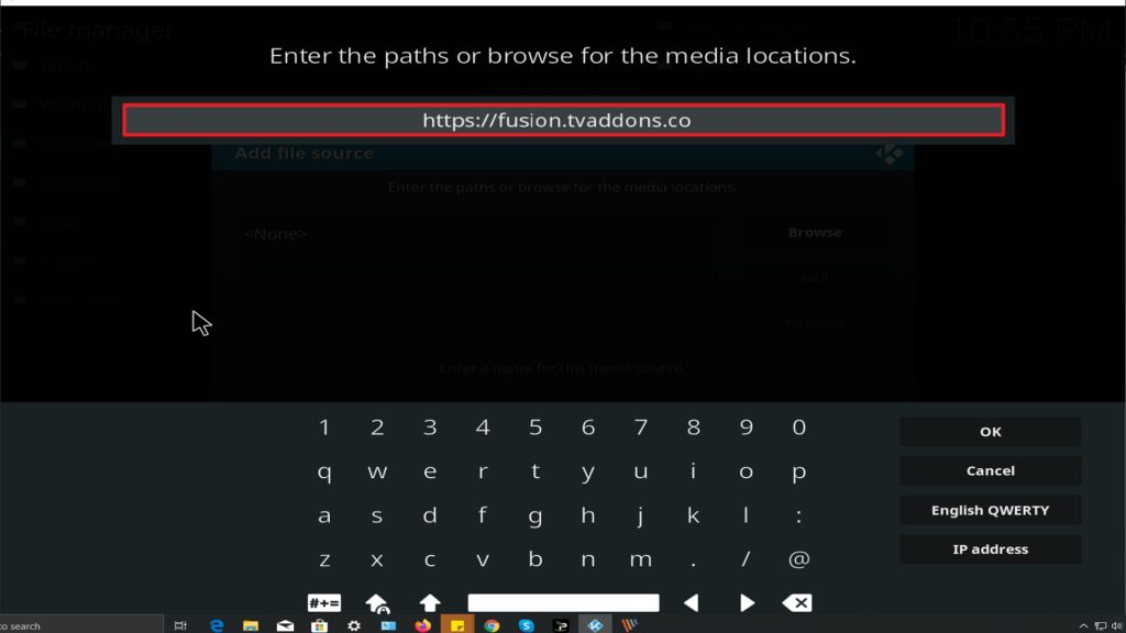 Step 9 Installing Fusion TV Repo addon on Kodi