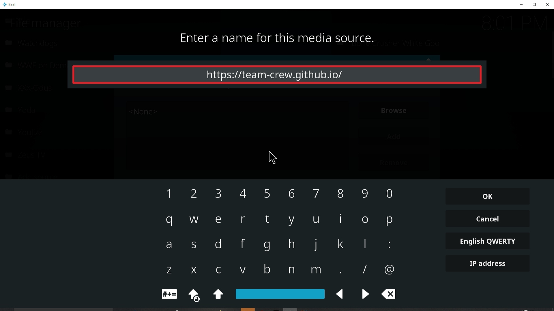 Step 9 Installing Vision of Destiny addon on Kodi
