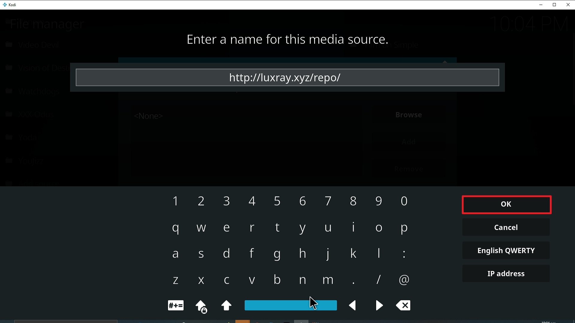 Step 10 Installing Chains of Absolution Kodi addon on Kodi