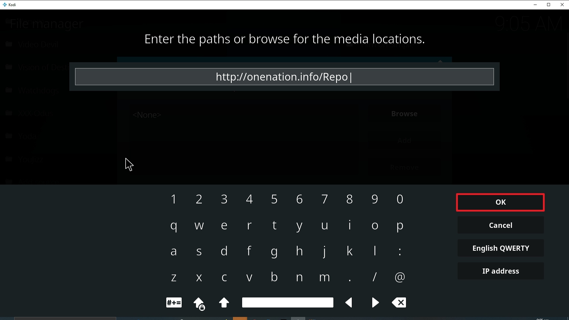 Step 10 Installing Enigma Kodi addon on Kodi