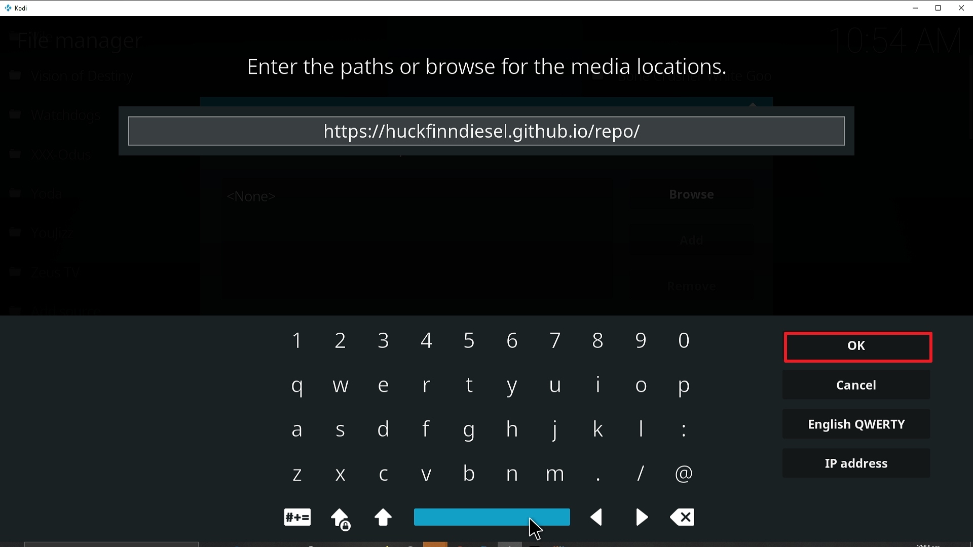 Step 10 Installing Firefly addon on Kodi